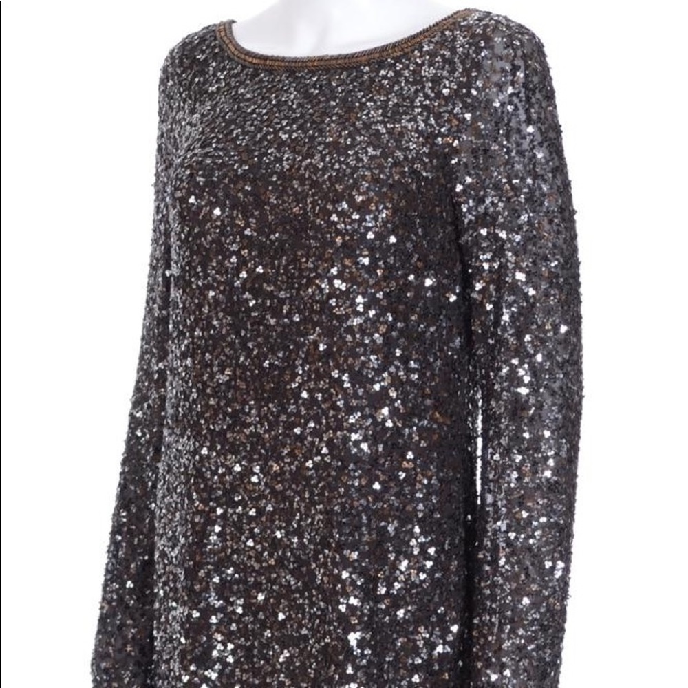Allsaints Spitalfields low back sequin minidress